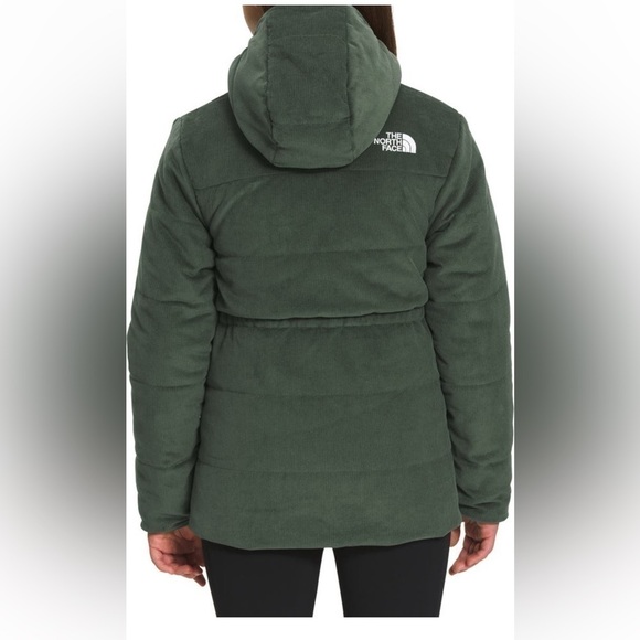 The North Face Kids' Green Mossbud Reversible Water Repellent Parka Jacket M 10 - Picture 3 of 12
